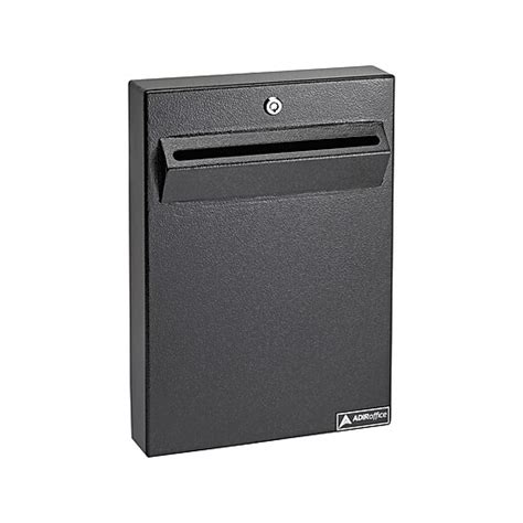 adiroffice steel drop box|staples adir office mailbox.